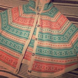Gymboree winter sweater poncho